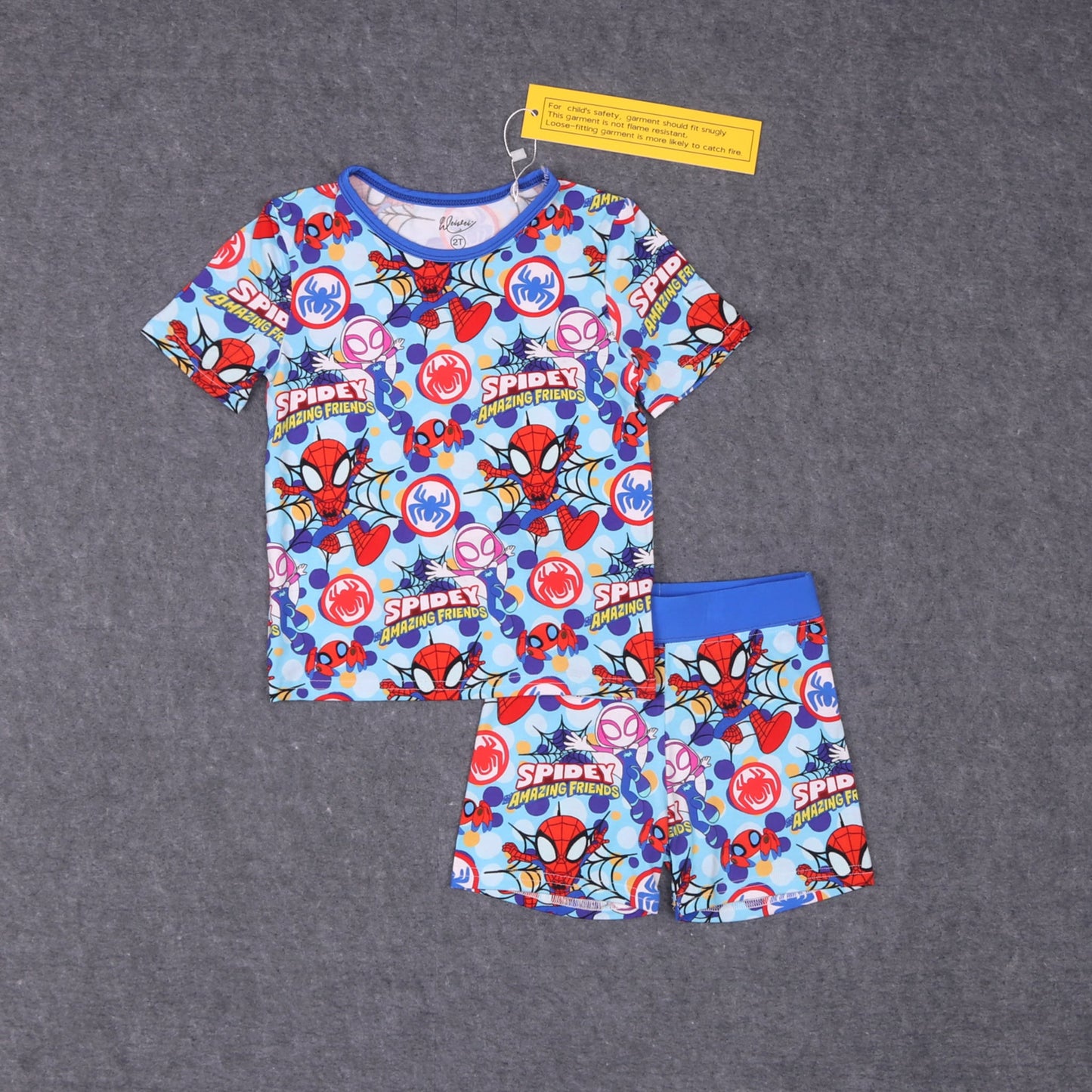 12/18 M - Web Shooter Short Sleeve & Shorts Set