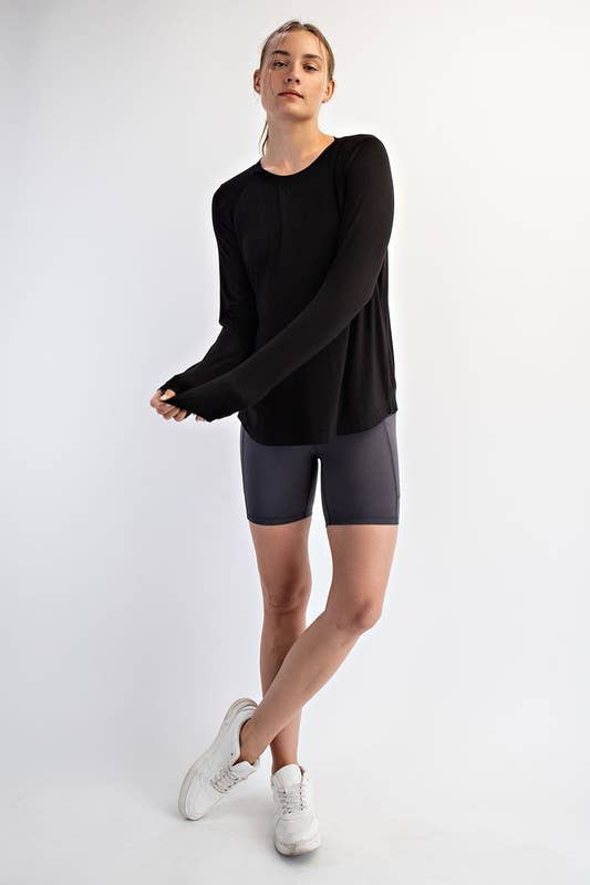 Long Sleeve Viscose Modal Top