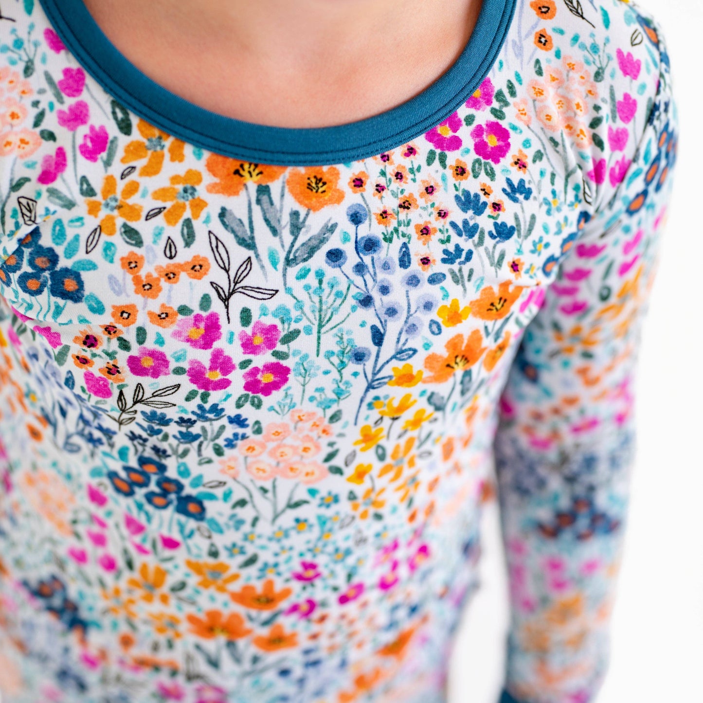 Whispering Wildflowers Long Sleeve PJ's Bamboo Kids Pajamas