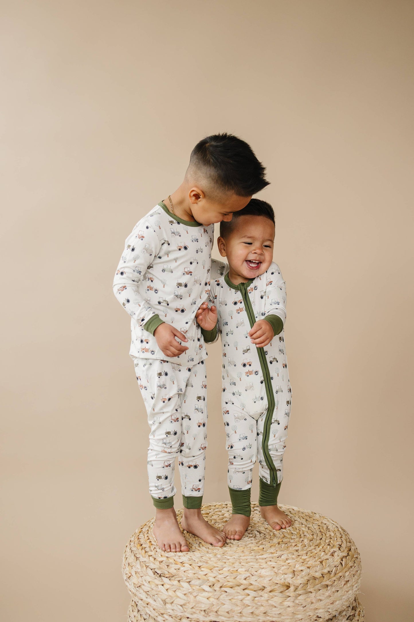 Tiny Tractors 2pc Bamboo Pajama Set