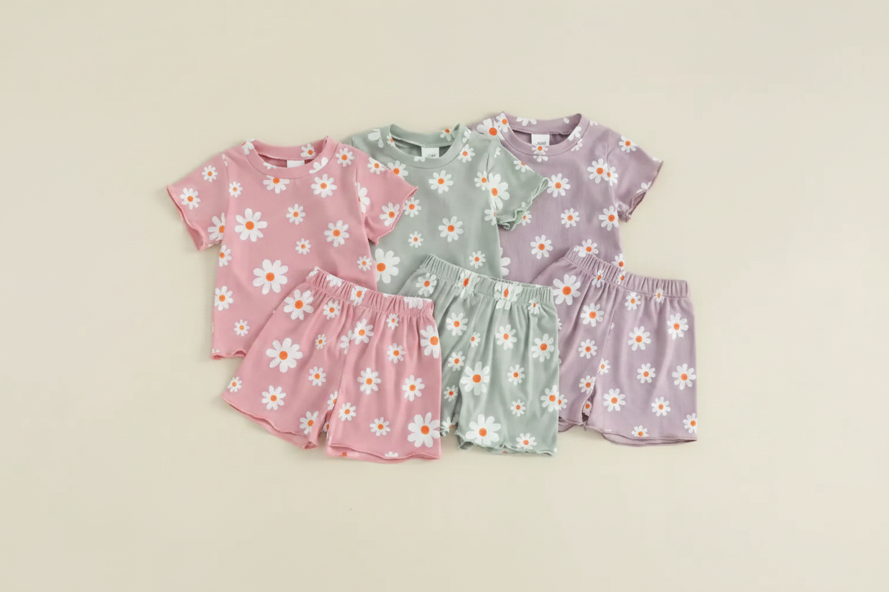 Girls - Pink Daisy Set