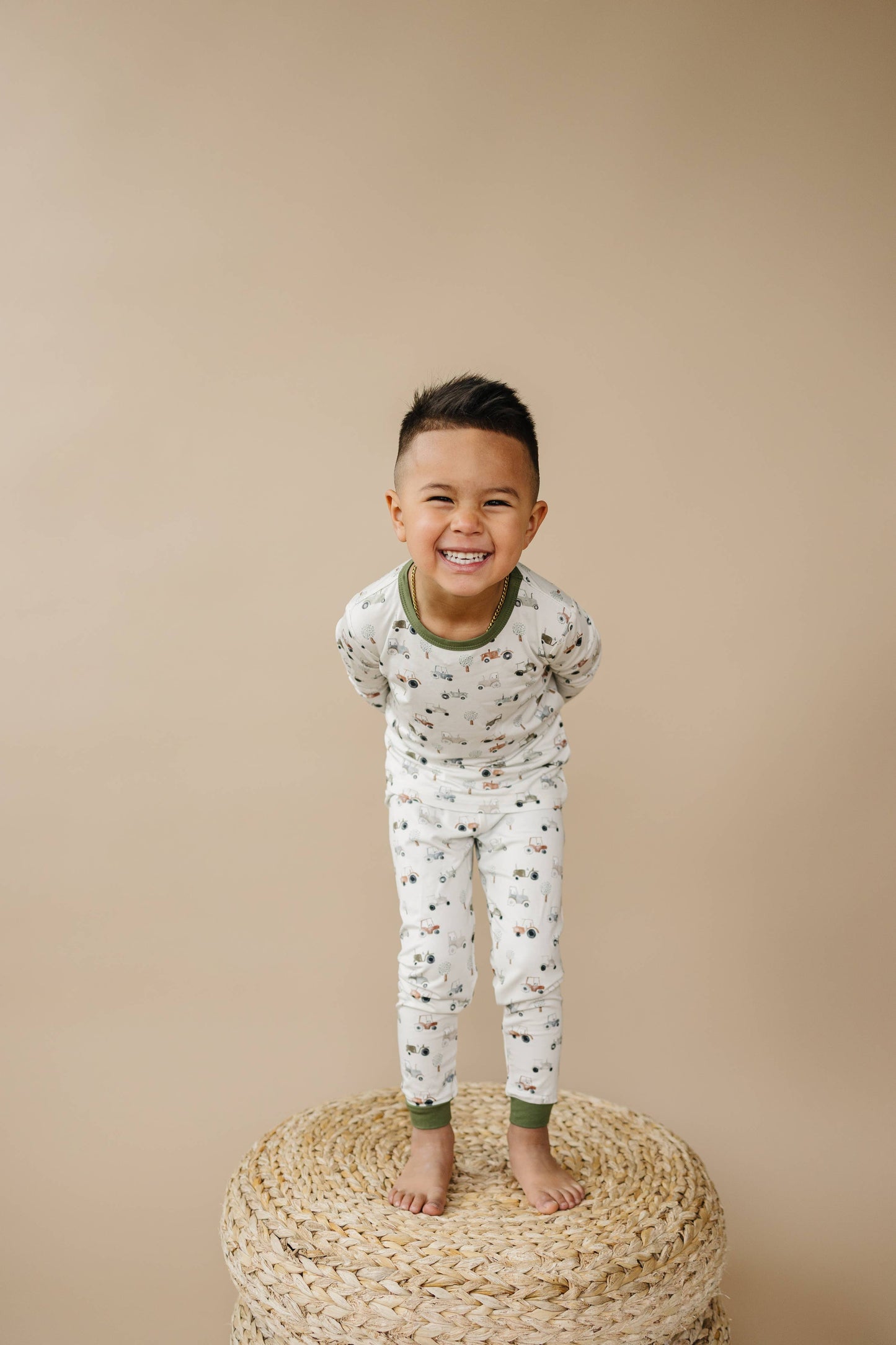 Tiny Tractors 2pc Bamboo Pajama Set