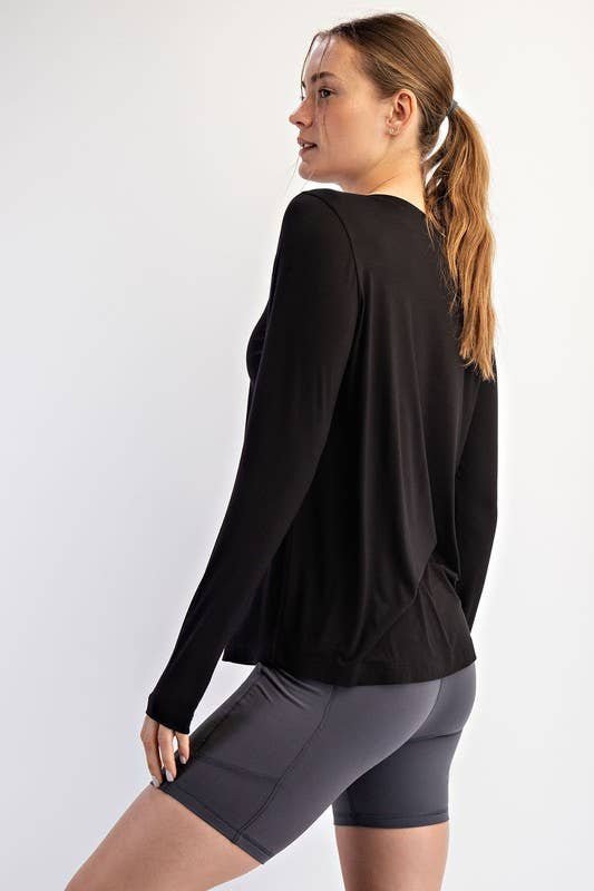 Long Sleeve Viscose Modal Top