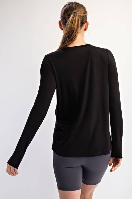 Long Sleeve Viscose Modal Top