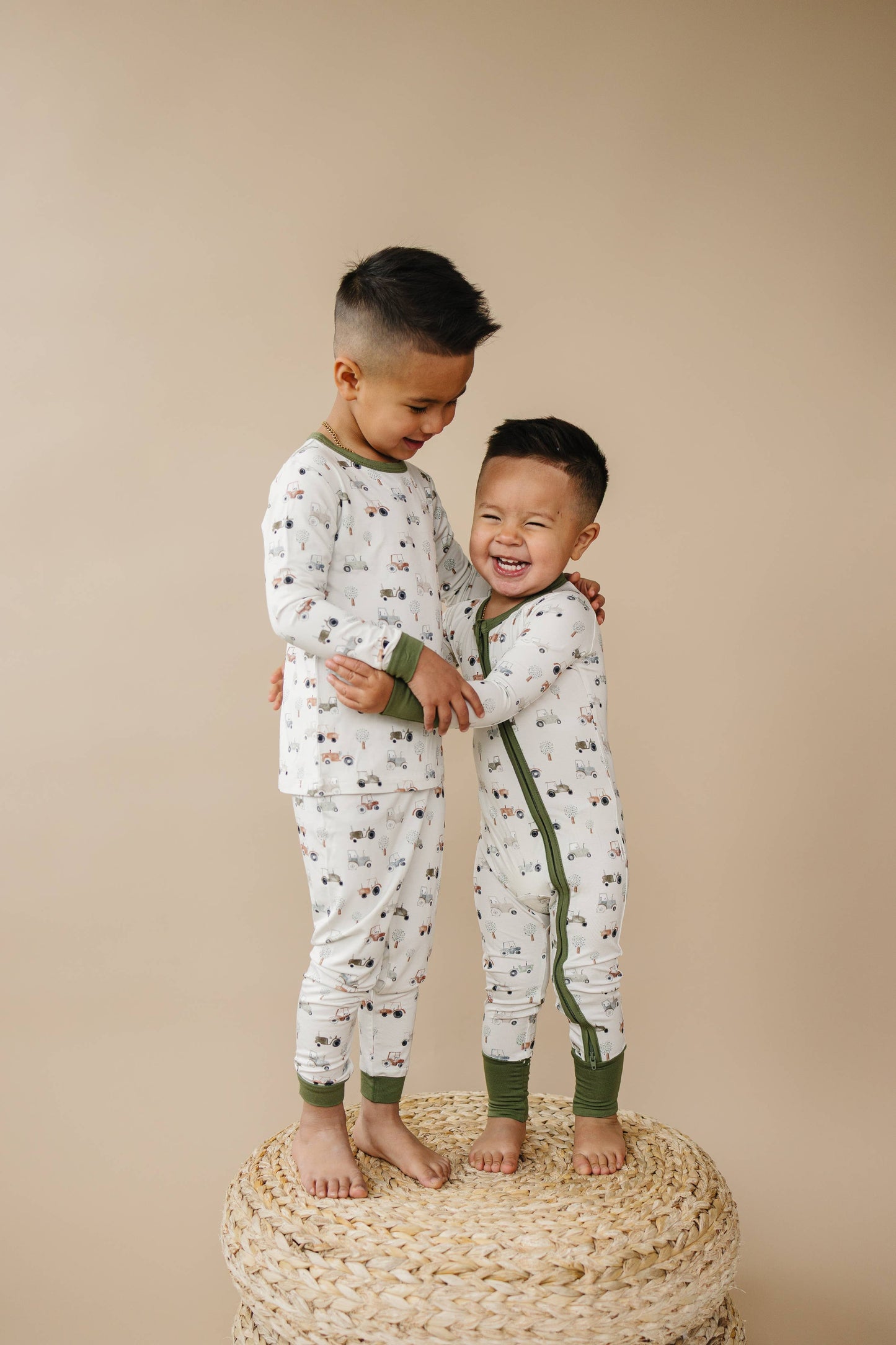 Tiny Tractors 2pc Bamboo Pajama Set