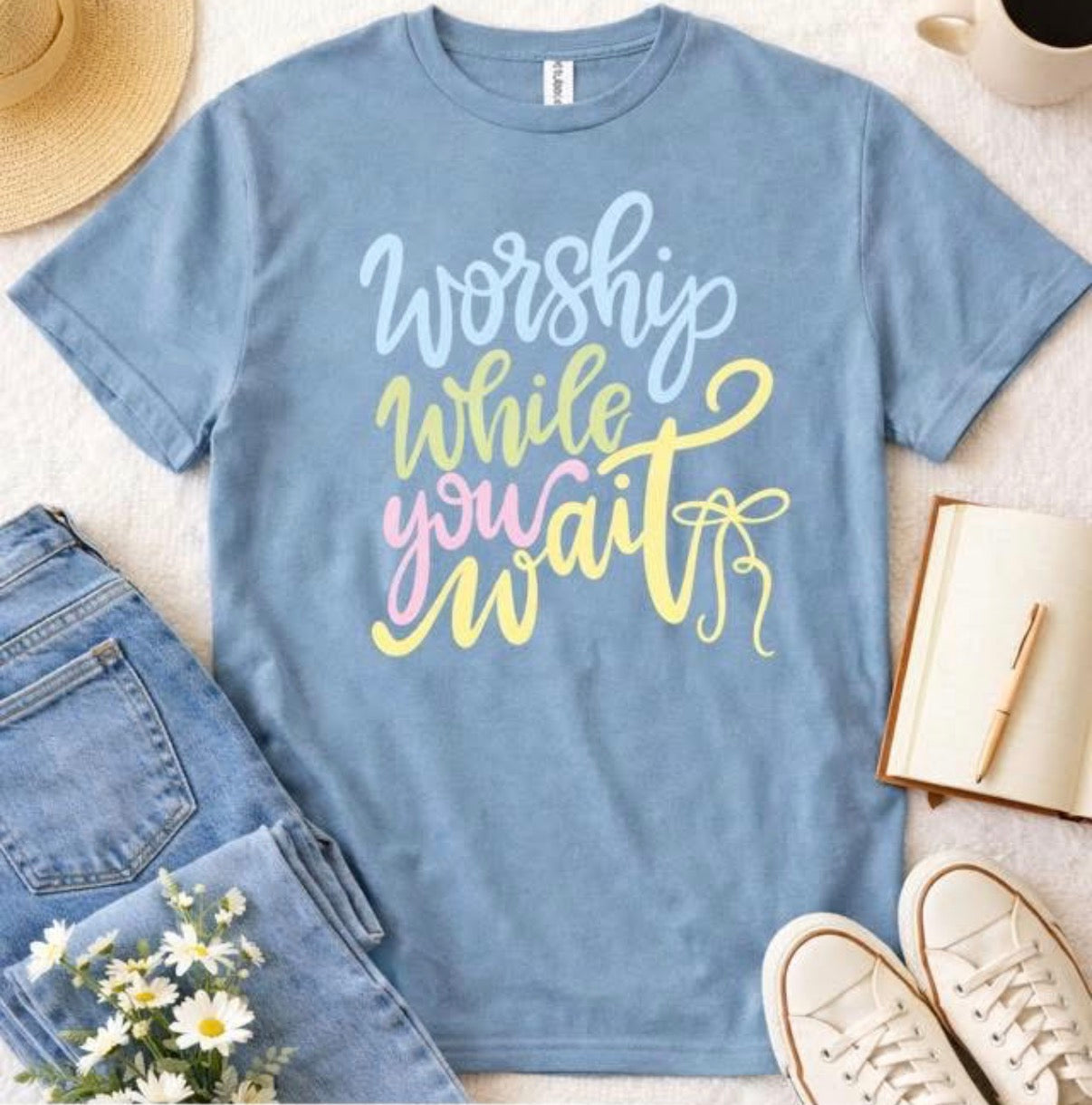 Worship While You Wait Tee