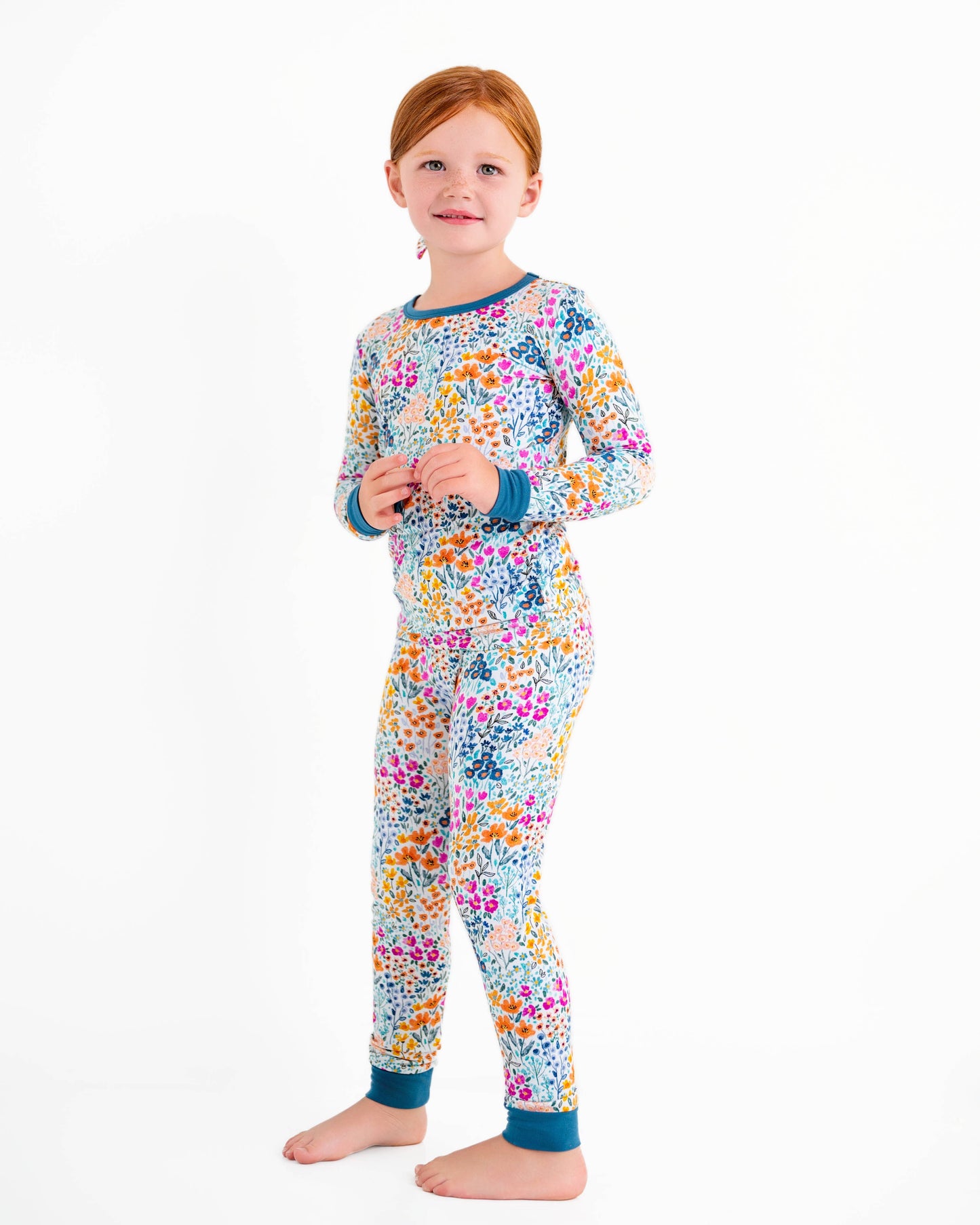 Whispering Wildflowers Long Sleeve PJ's Bamboo Kids Pajamas