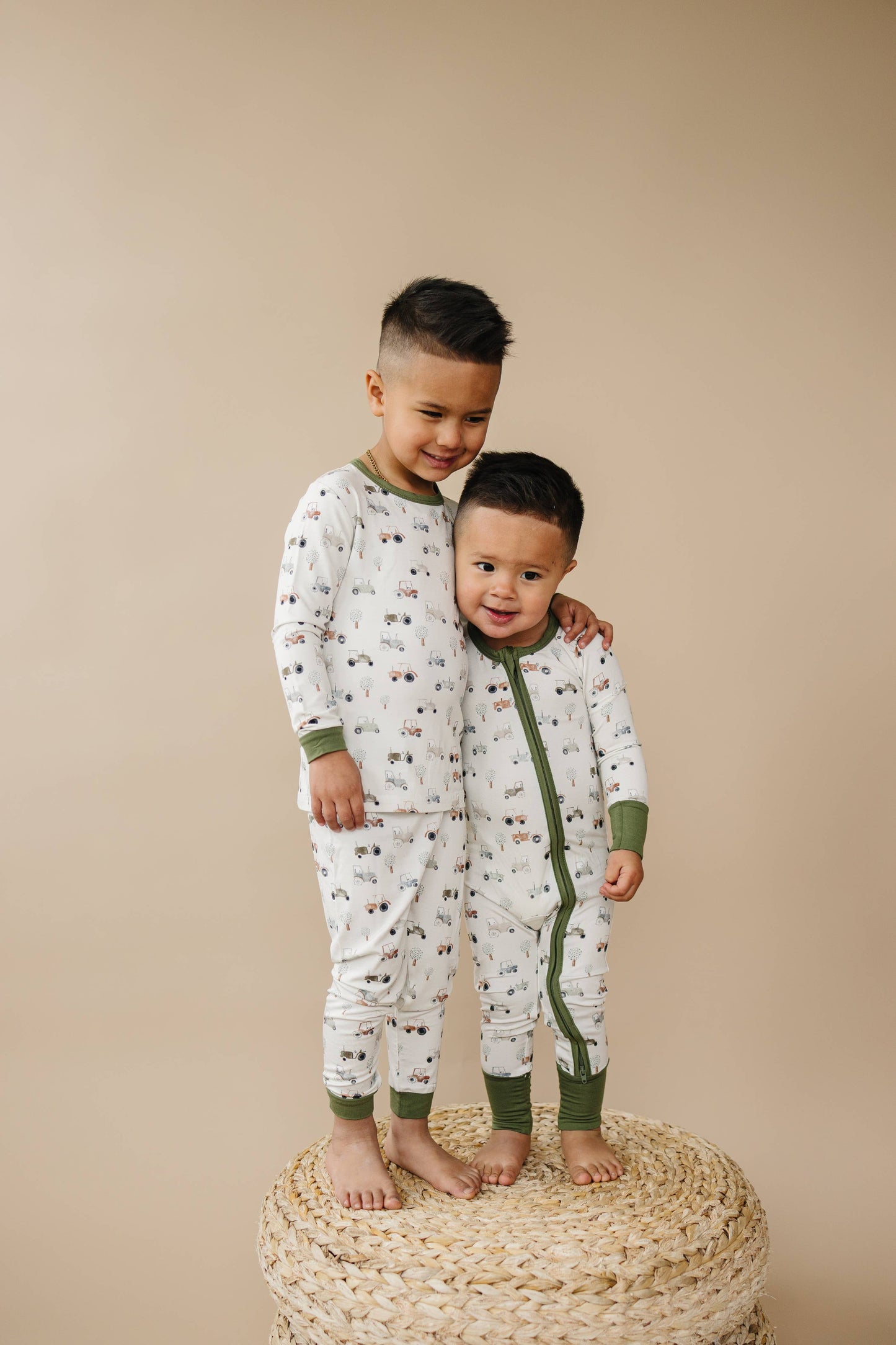Tiny Tractors 2pc Bamboo Pajama Set