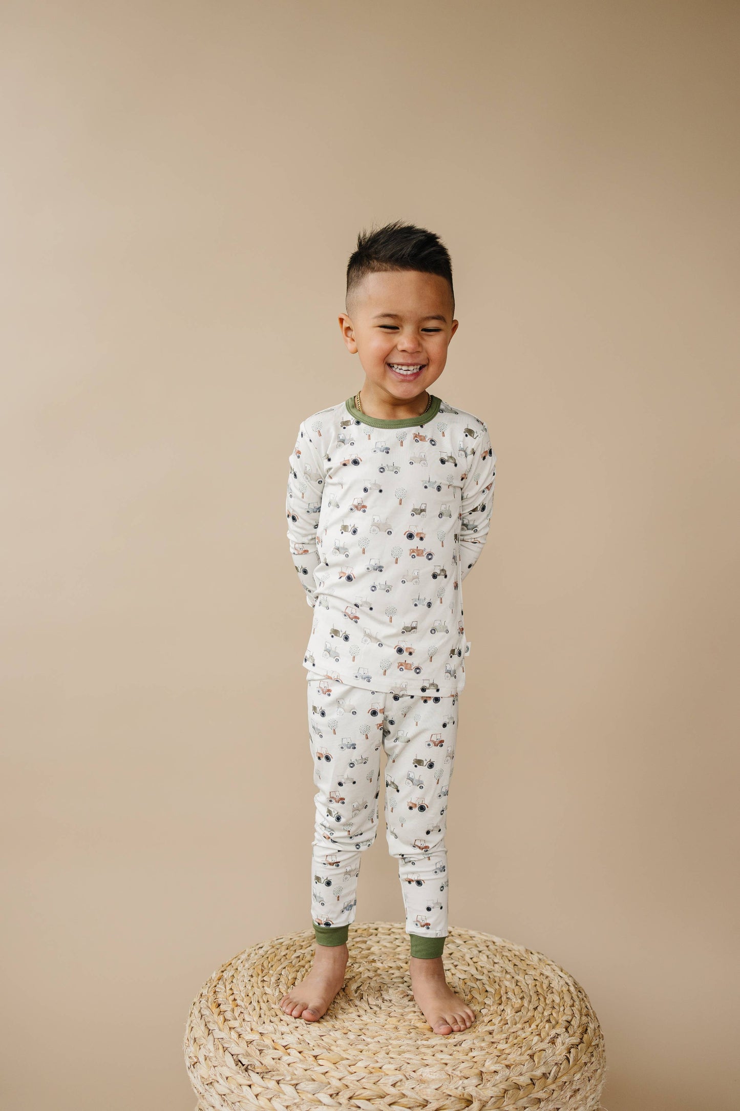 Tiny Tractors 2pc Bamboo Pajama Set