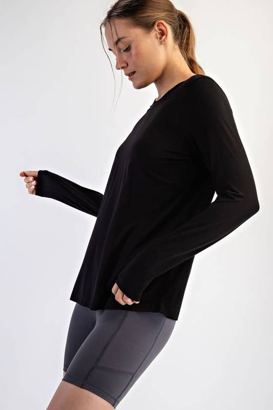 Long Sleeve Viscose Modal Top