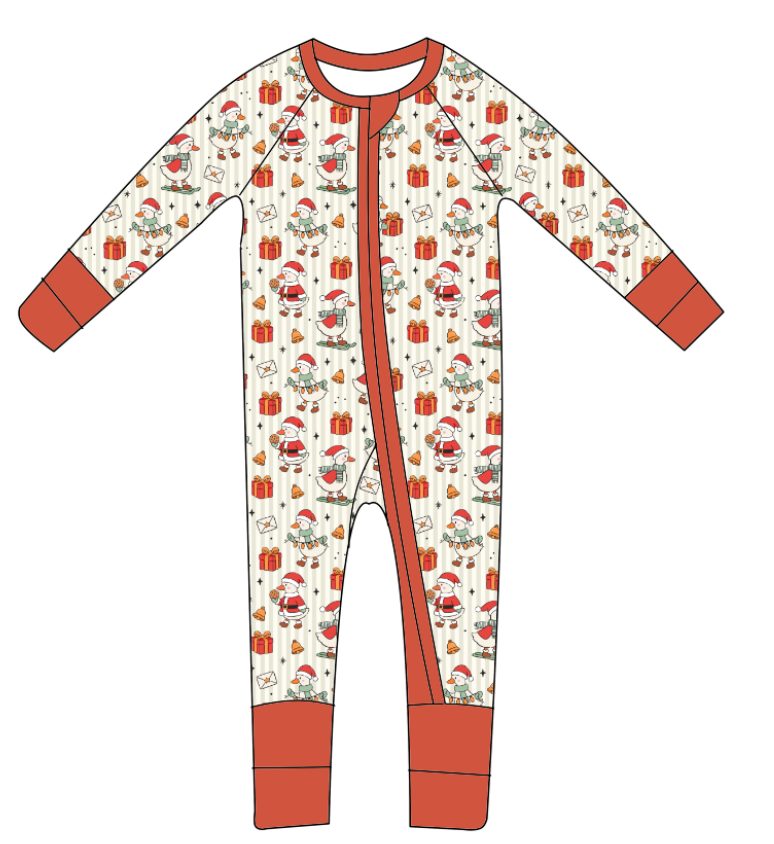 Silly Goose Christmas Bamboo Zippy