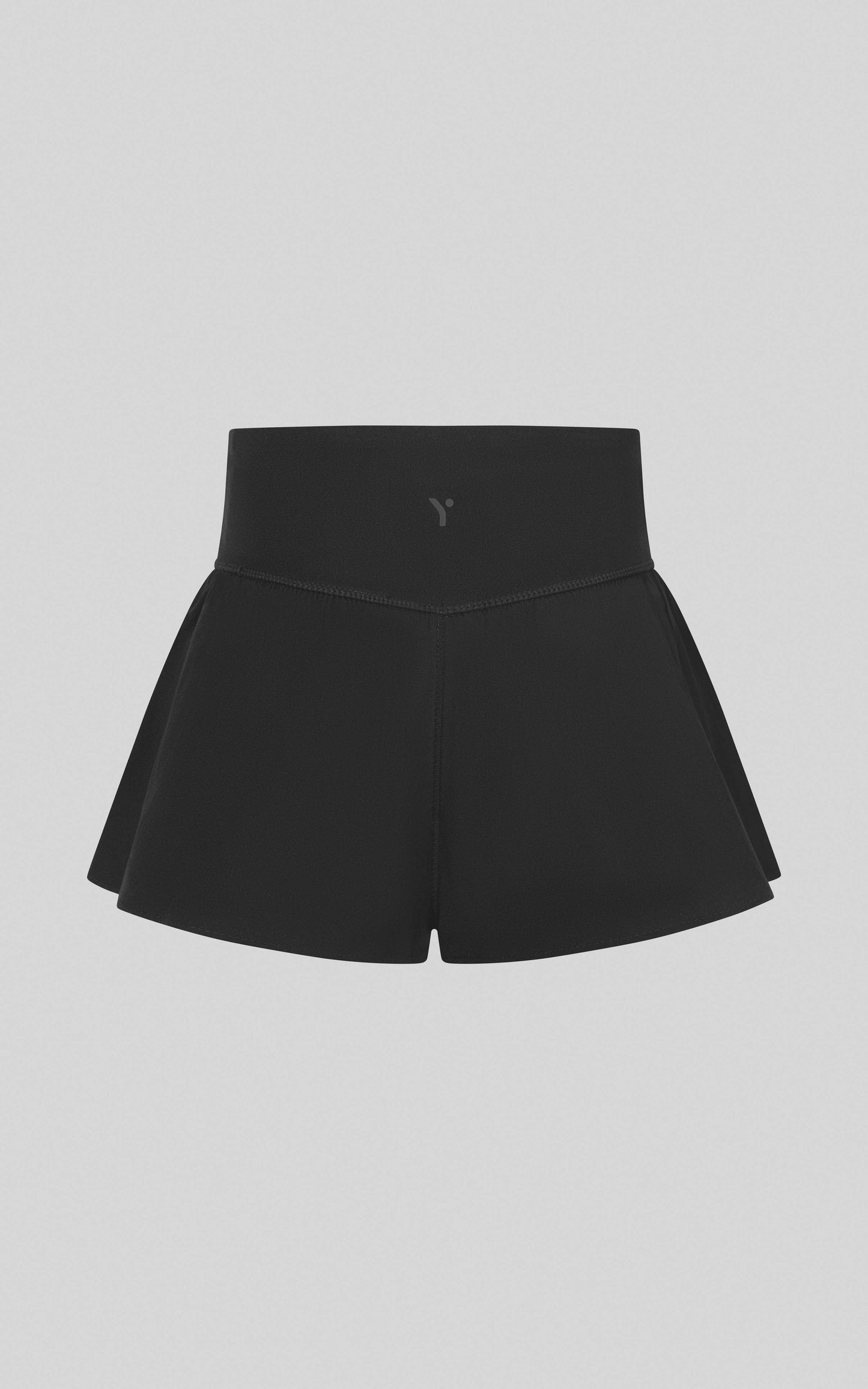 Little Girls Crossover and V front Shorts - 2 PC SET : PINK PEONY/BLACK