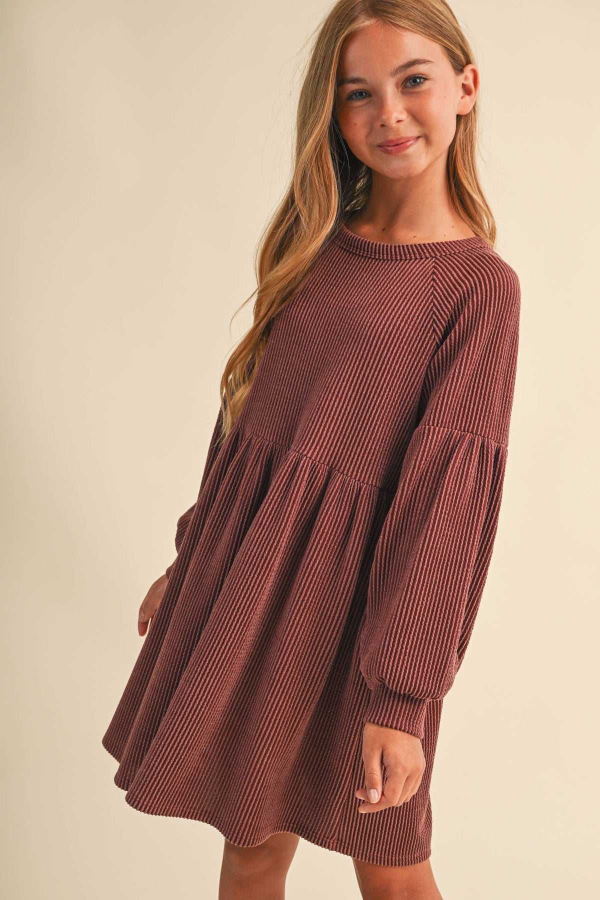TWEEN BABYDOLL KNIT DRESS