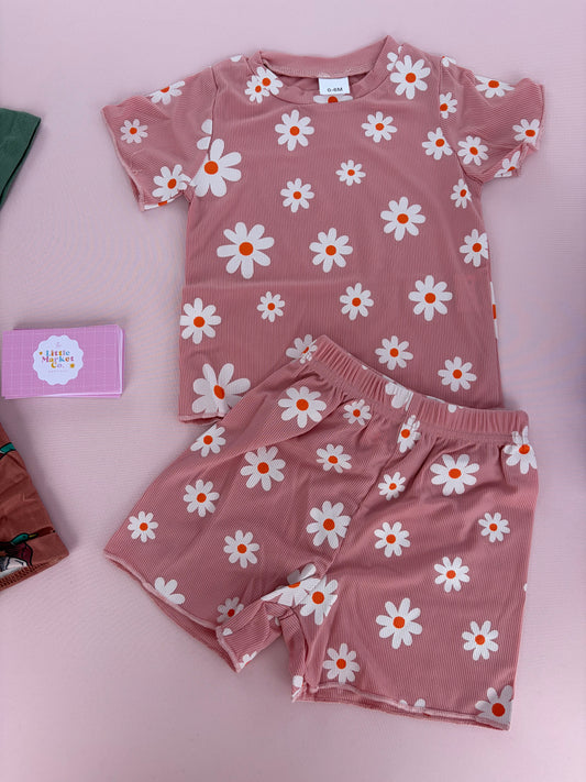Girls - Pink Daisy Set