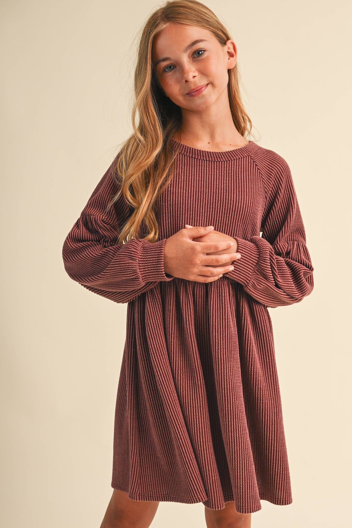 TWEEN BABYDOLL KNIT DRESS