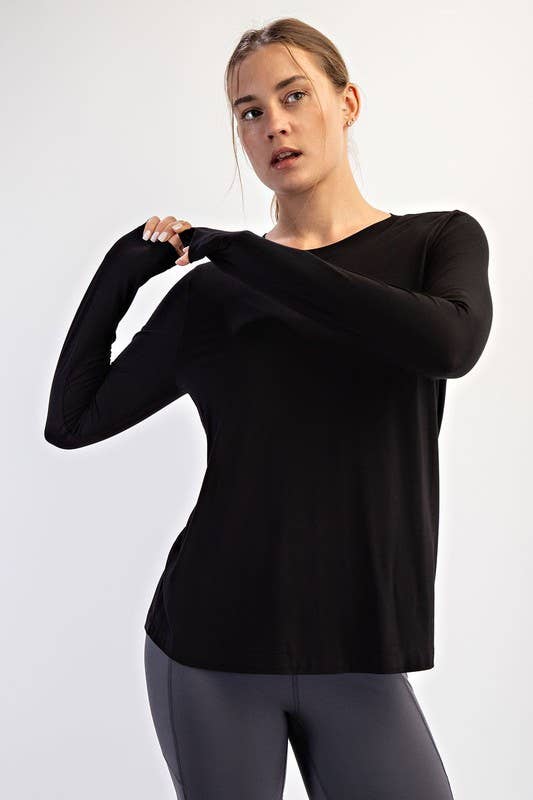 Long Sleeve Viscose Modal Top