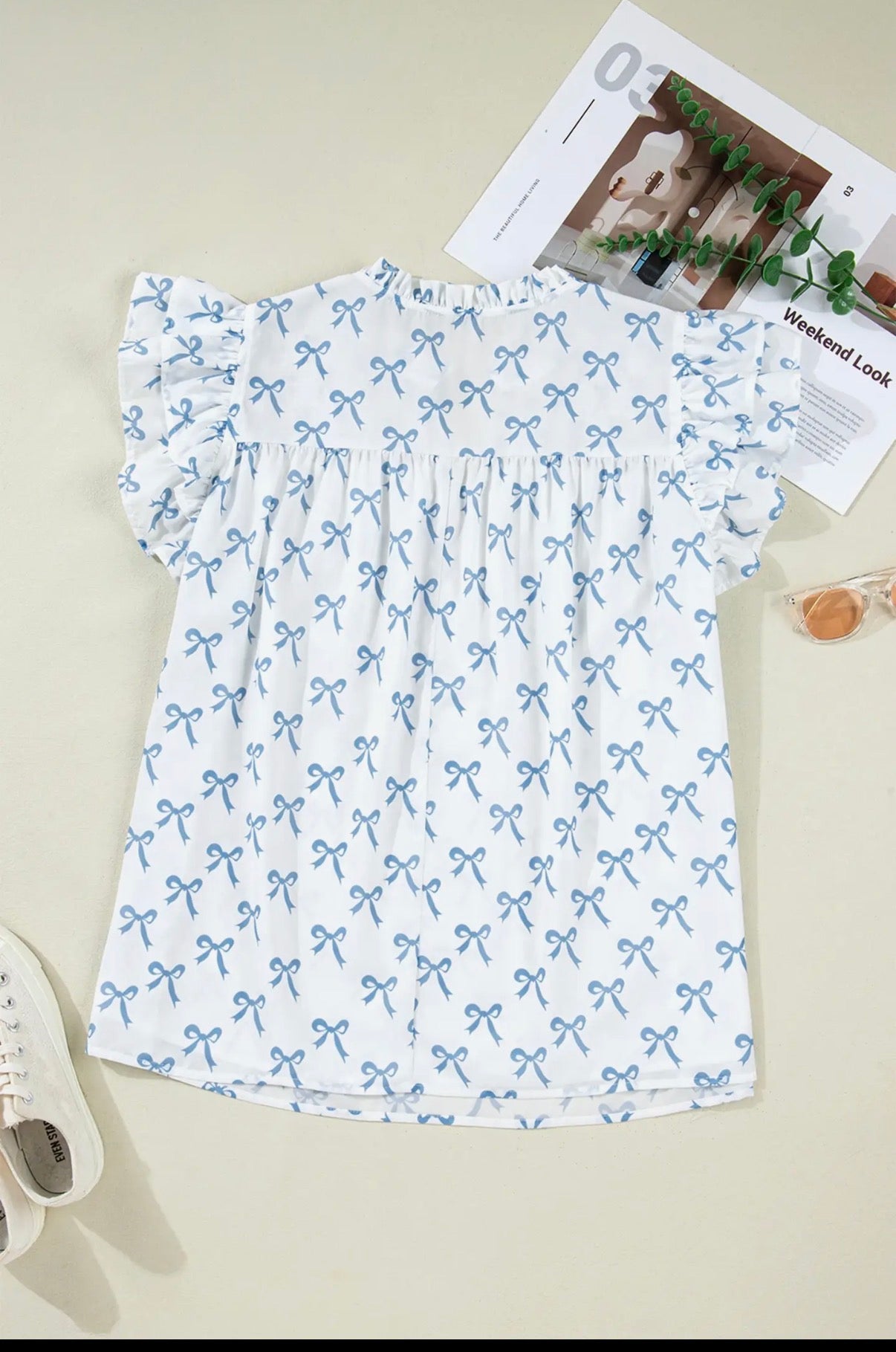 Plus Size Bow Top