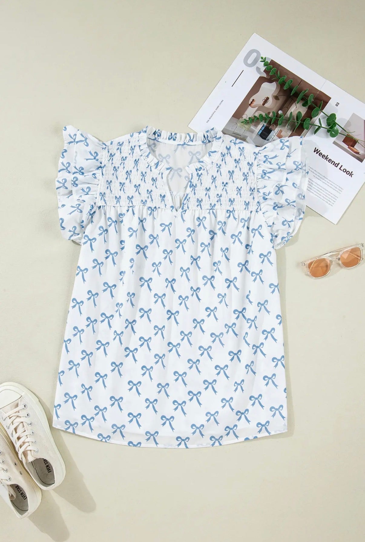 Plus Size Bow Top