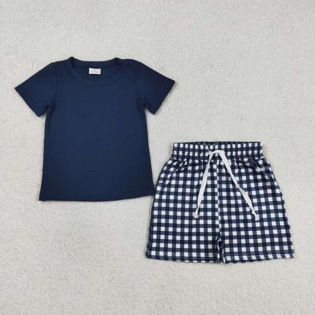 Boys - Navy Shorts Set