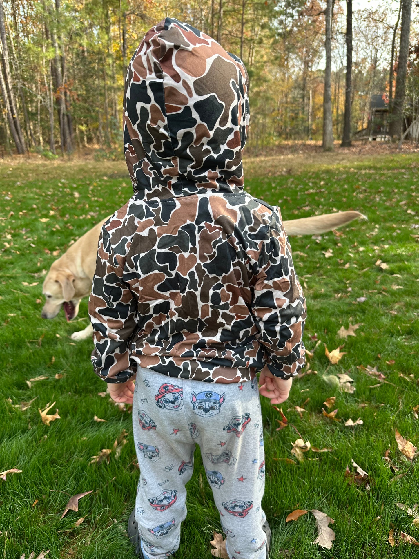 Kids Camo Zip Up
