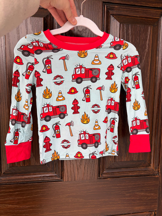 Blue Fire Truck 2PC Set