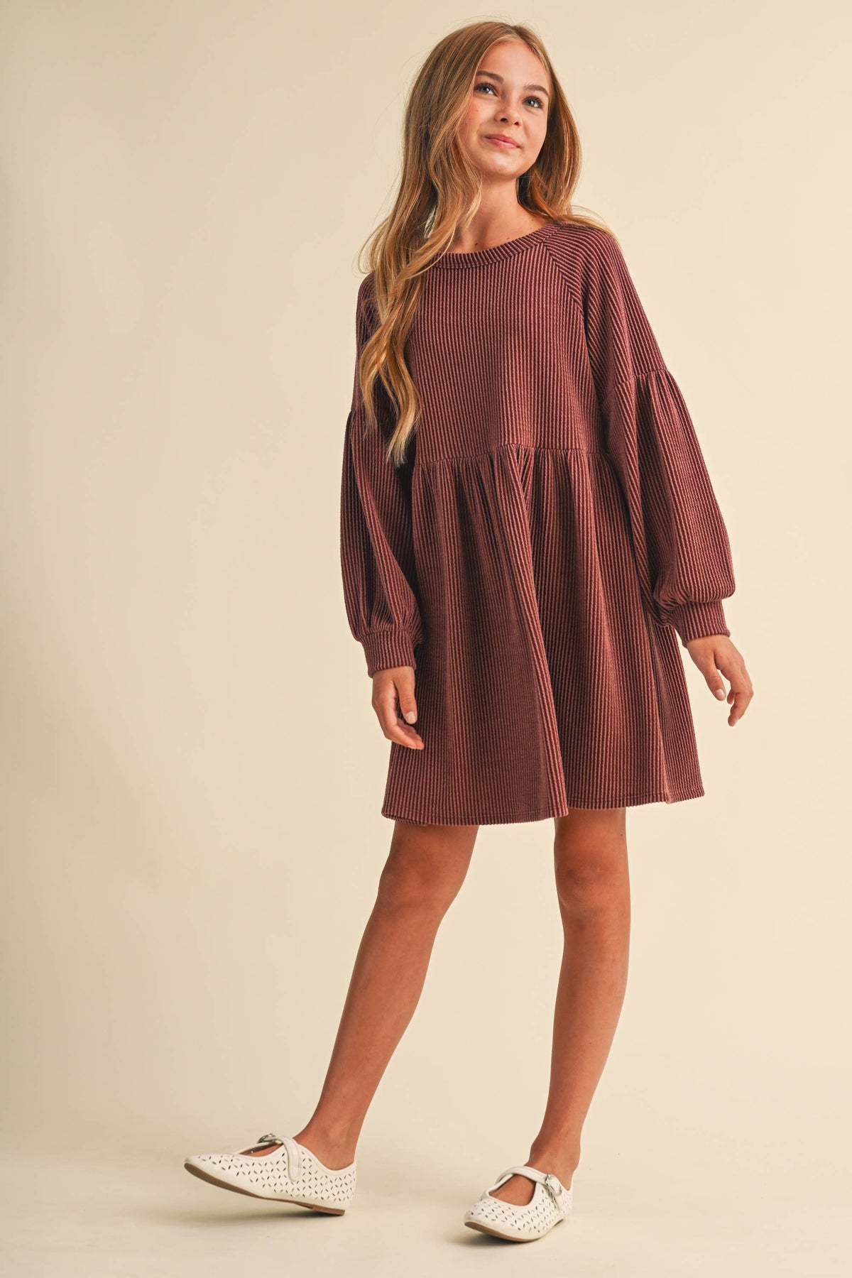 TWEEN BABYDOLL KNIT DRESS